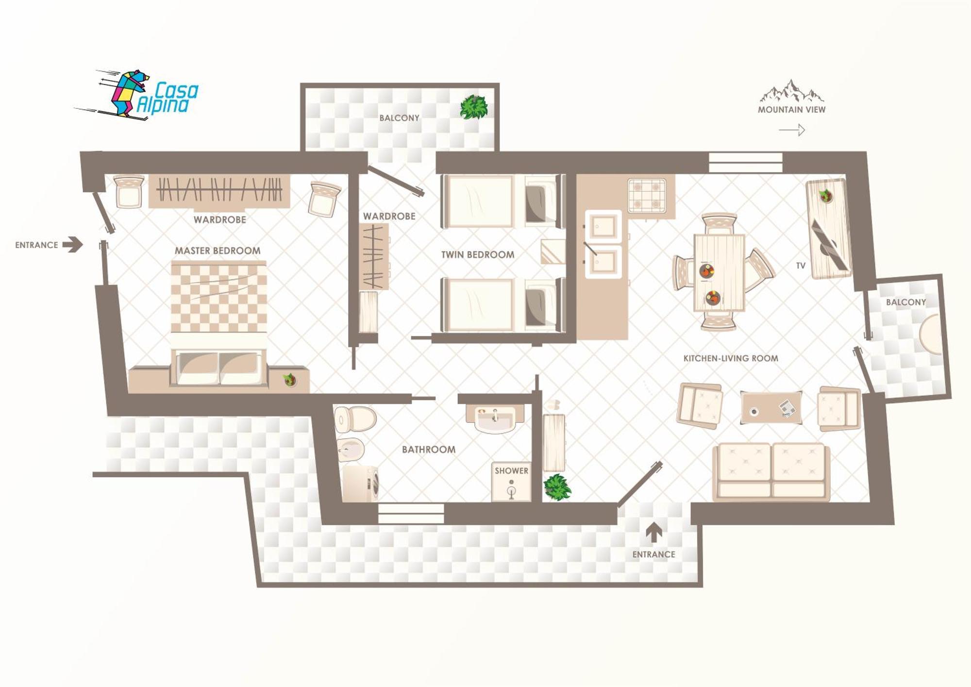 Casa Alpina - Sarre Apartment Aosta Ngoại thất bức ảnh